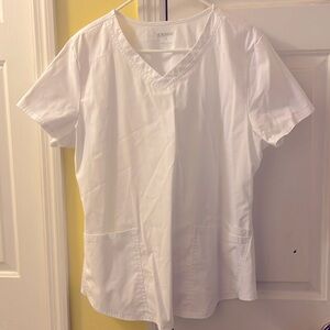 ScrubStar Top. Size is XL. Color is white.